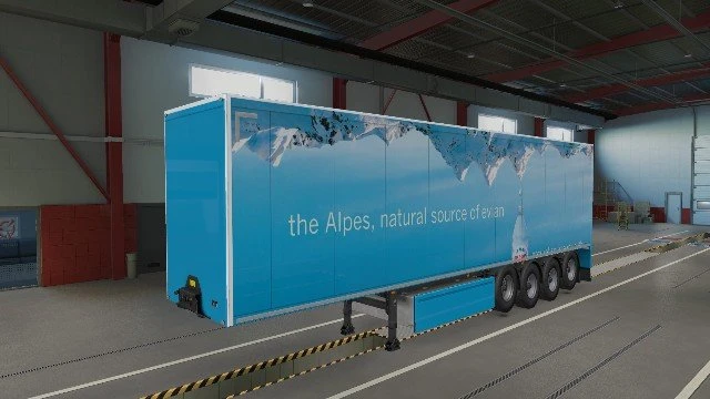 Trailer Evian - SCS trailers + Krone + AI
