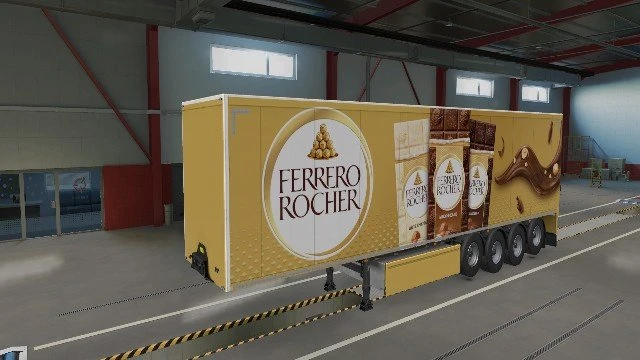 Trailer Ferrero Rocher - SCS trailers + Krone + AI