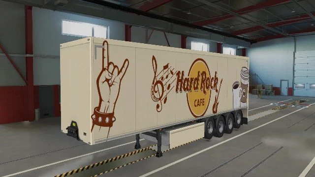 Trailer Hard Rock Cafe - SCS trailers + Krone + AI